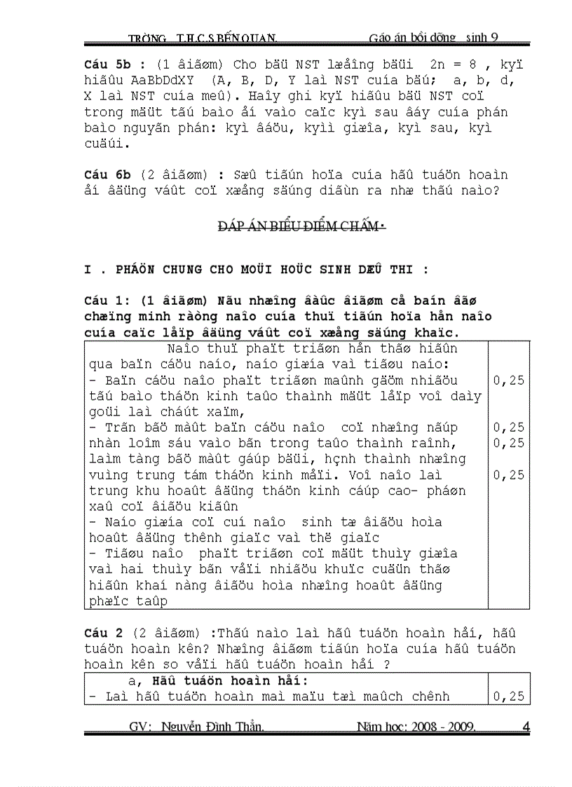 image for page Giao an BDsinh 9 tuân3