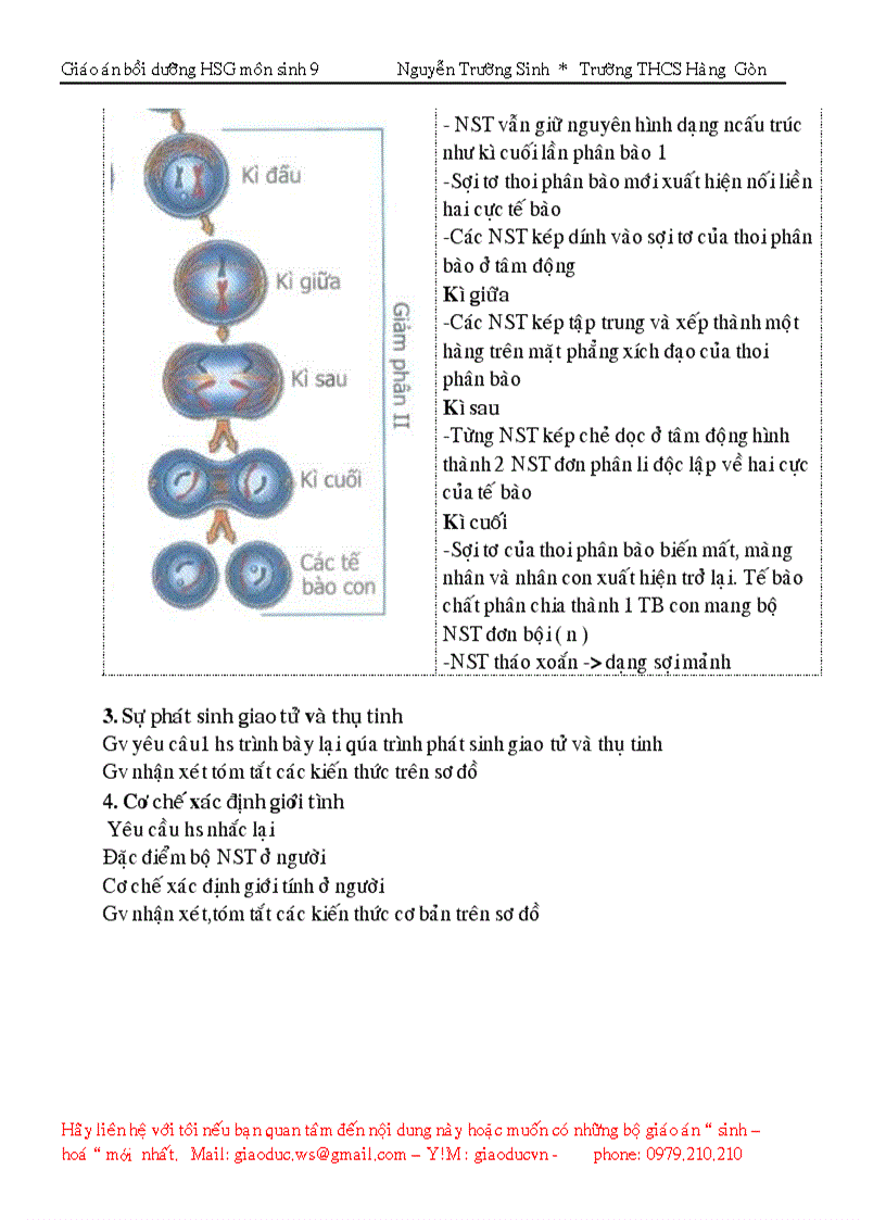 image for page Giáo án bồi dưỡng Học sinh giỏi môn sinh 9 2009
