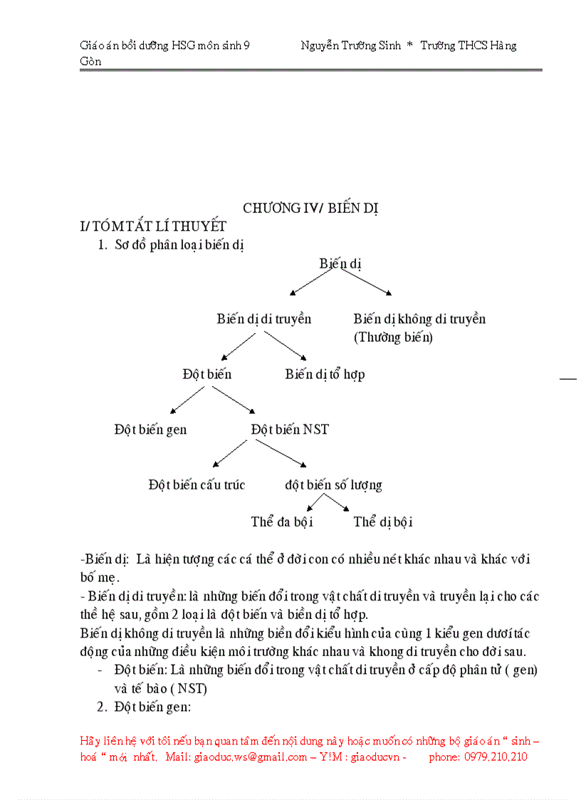 image for page Giáo án bồi dưỡng Học sinh giỏi môn sinh 9 2009