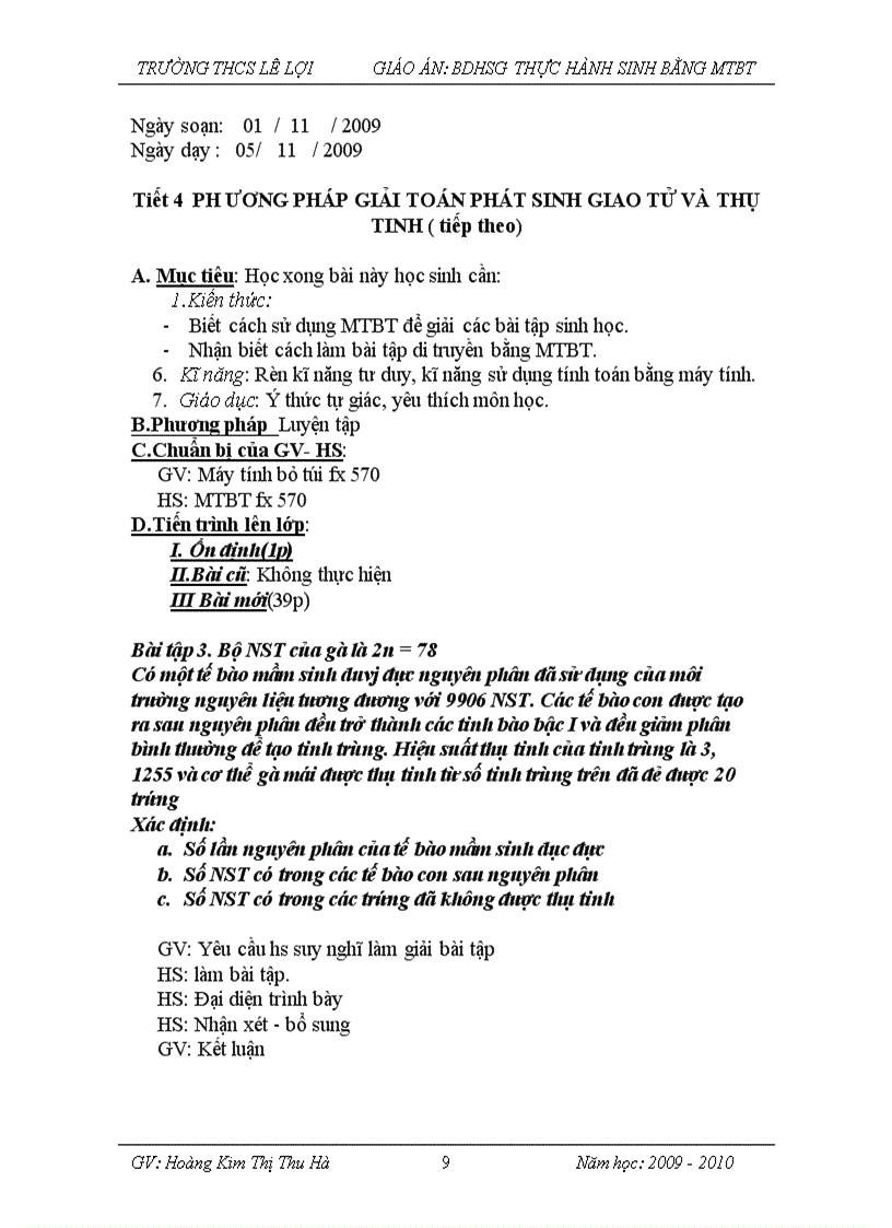 image for page Giáo án bồi dưỡng hsg máy tính bỏ túi sinh 9