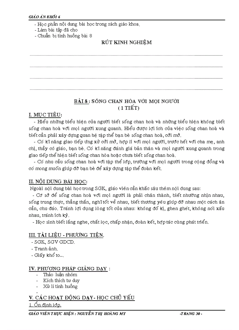 image for page Giáo án công dân 6 2010