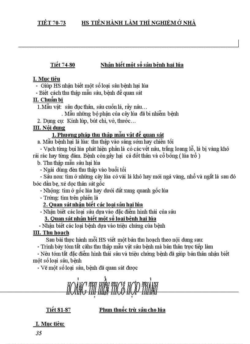 image for page Giáo án Nghề trồng lúa 09 10