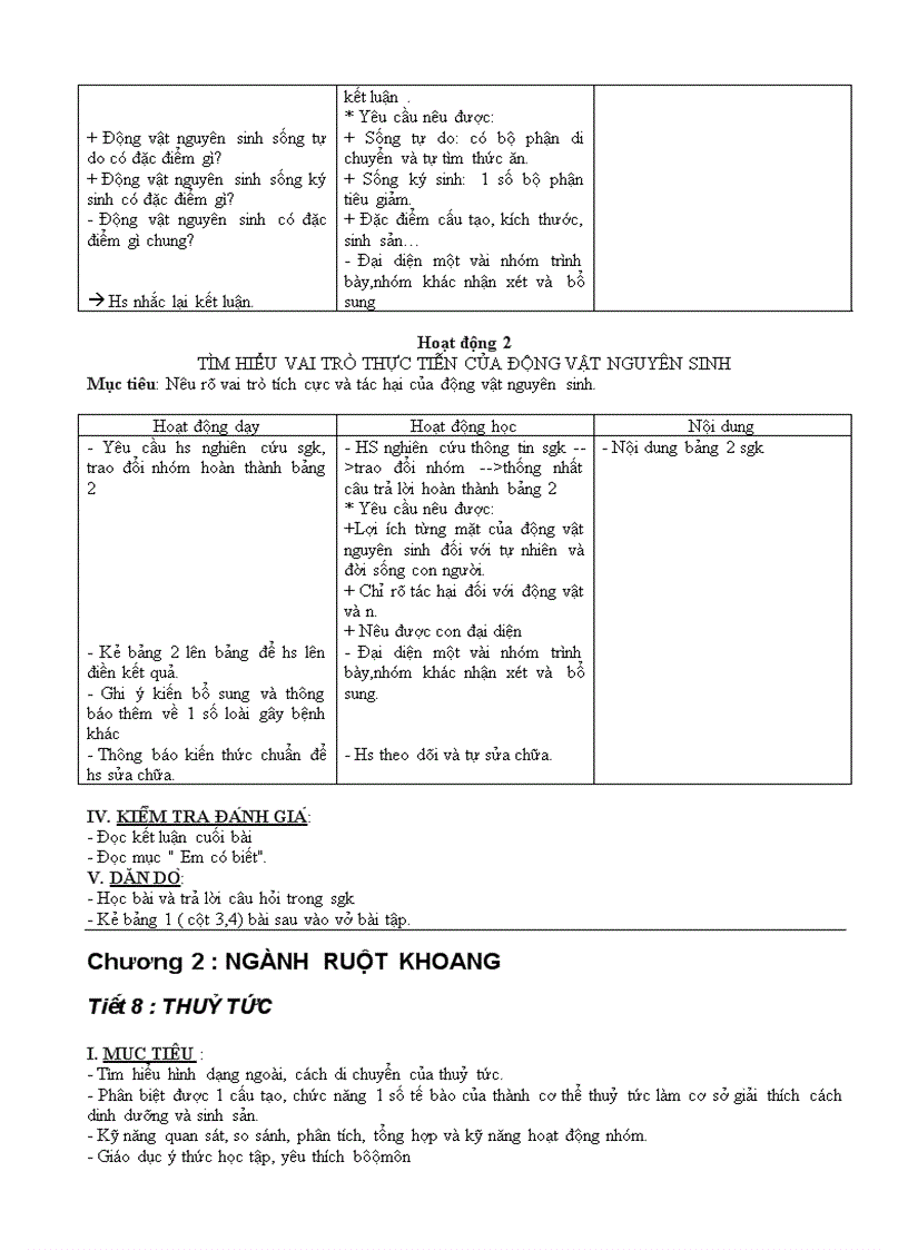 image for page Giáo án Sinh 7 từ T1 25