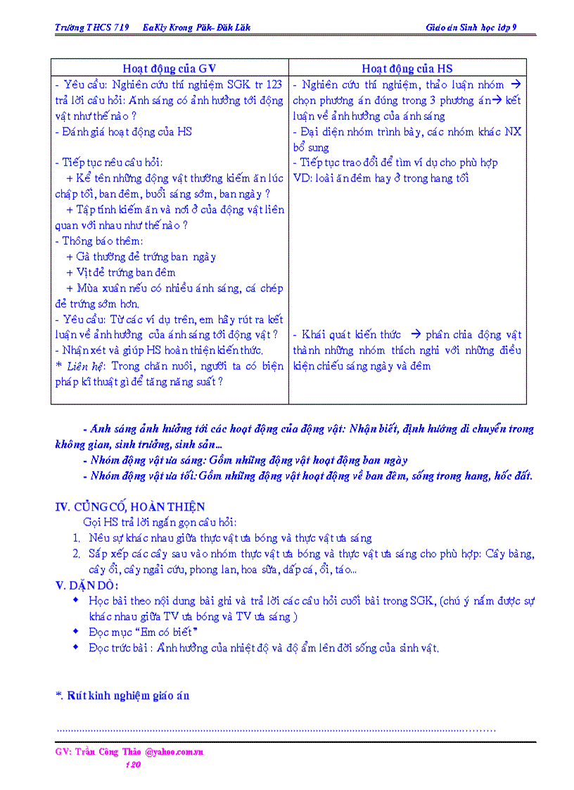 image for page Giáo án sinh 9 2 cột CKTKN 2010