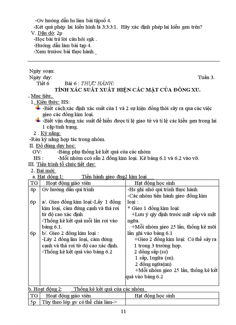 image for page Giáo án sinh 9 3 cột mới