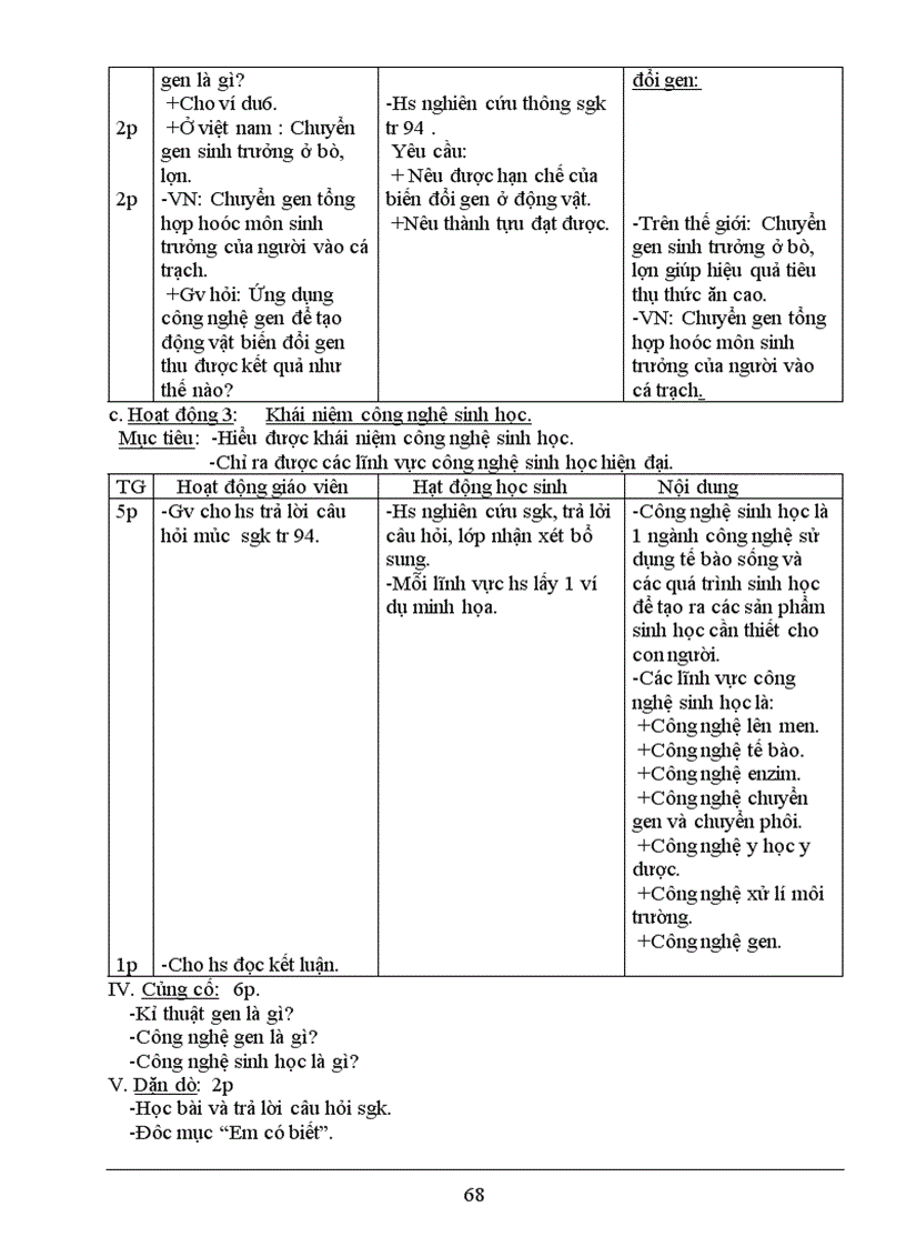 image for page Giáo án sinh 9 3 cột mới
