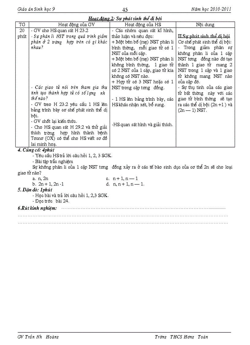 image for page Giáo án Sinh 9 Chuẩn KTKN cập nhật