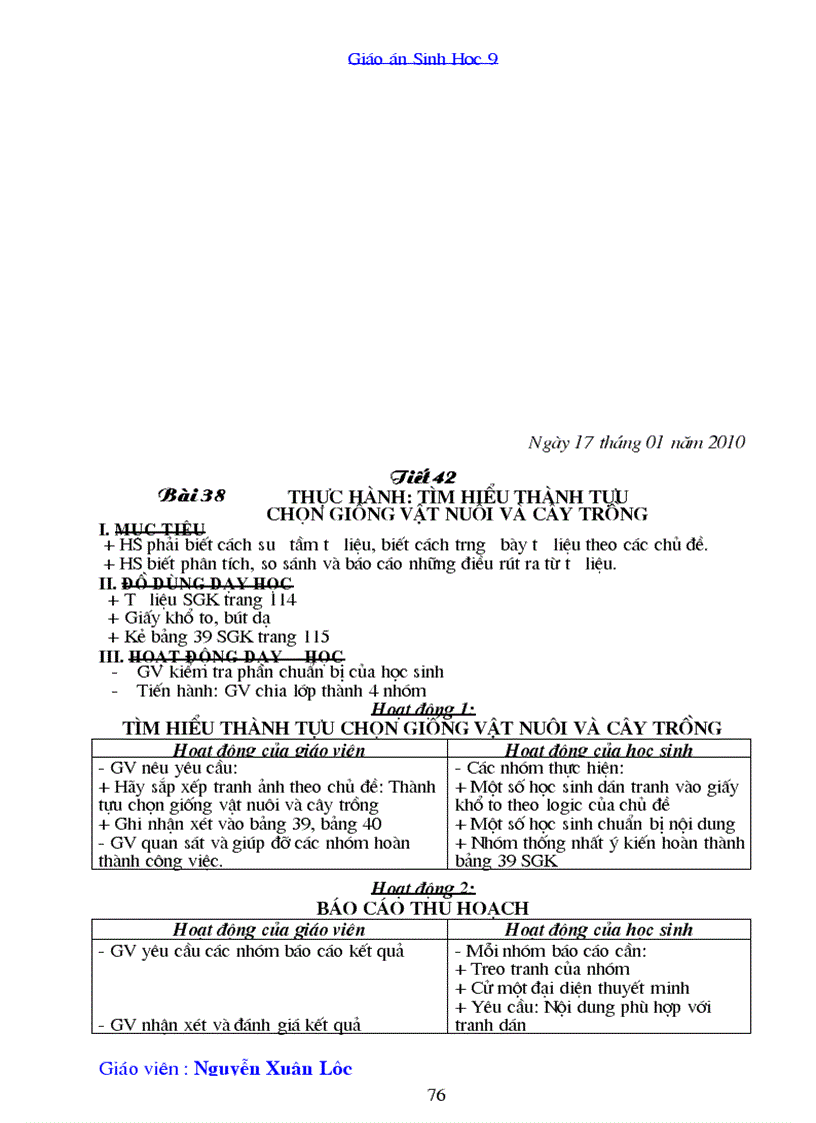 image for page Giao an sinh 9 chuan