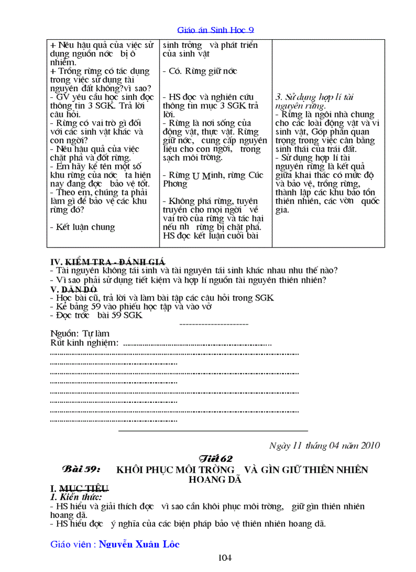 image for page Giao an sinh 9 chuan