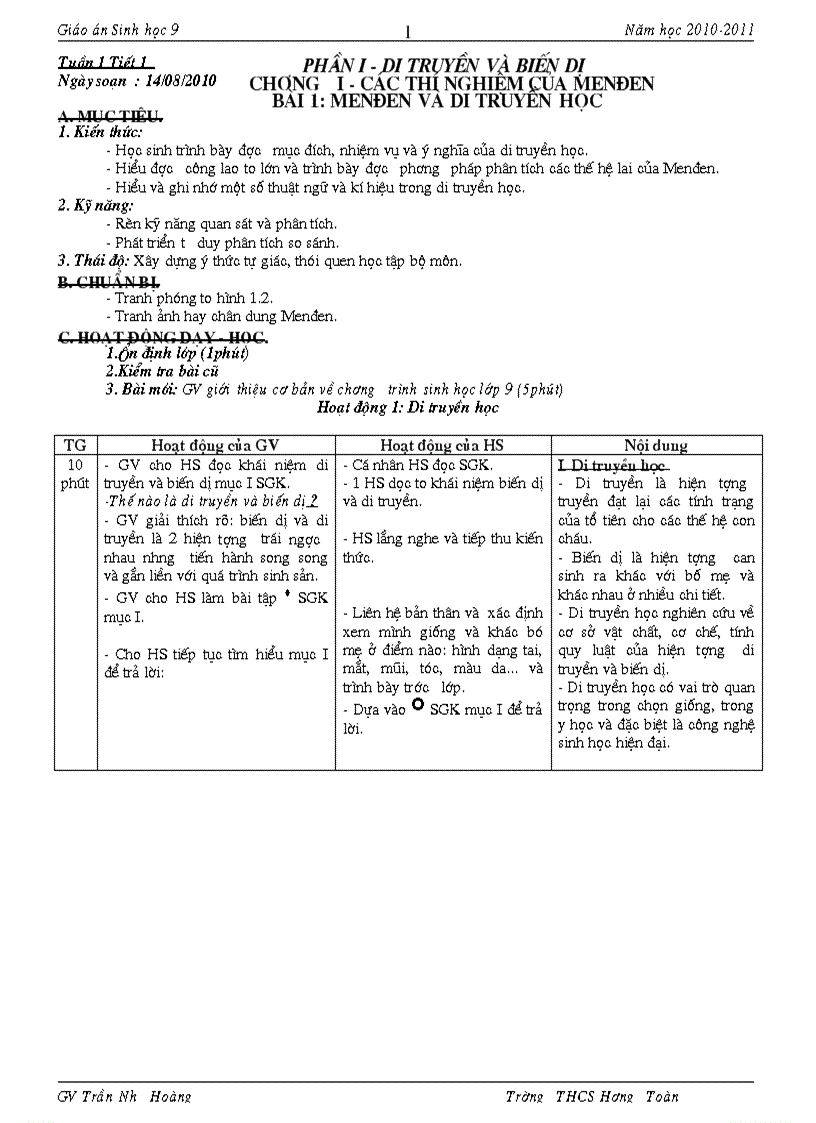 image for page Giáo an Sinh 9 Có Chuẩn KT KN