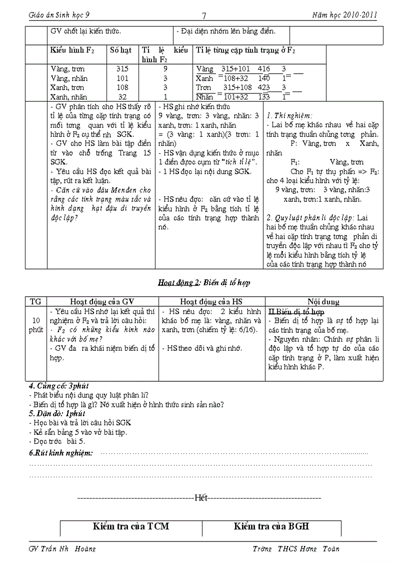 image for page Giáo an Sinh 9 Có Chuẩn KT KN