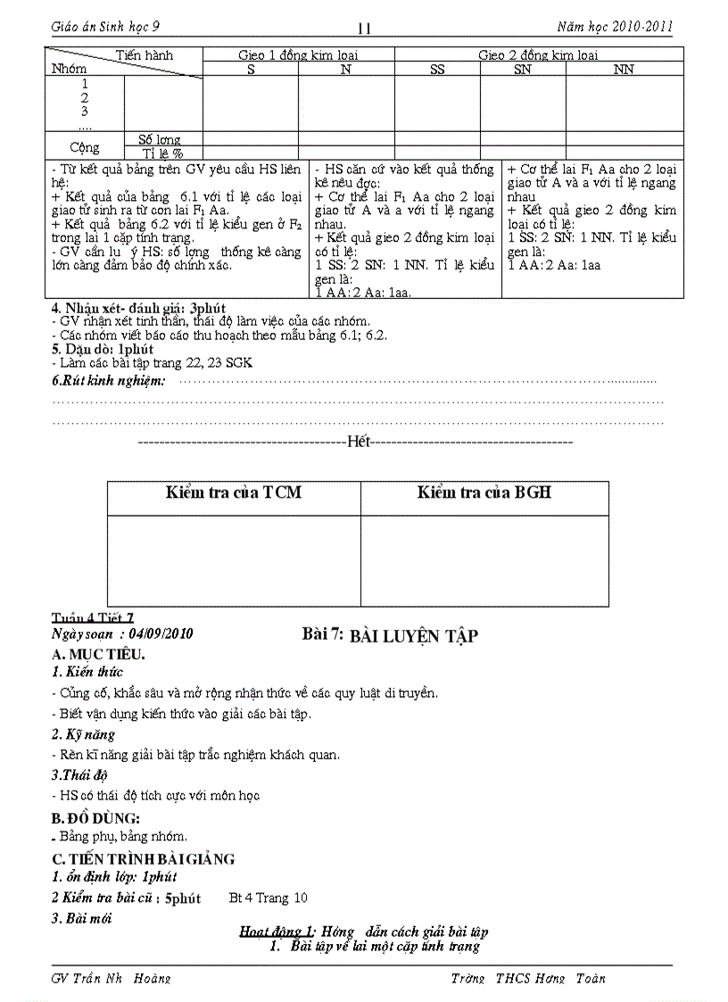 image for page Giáo an Sinh 9 Có Chuẩn KT KN