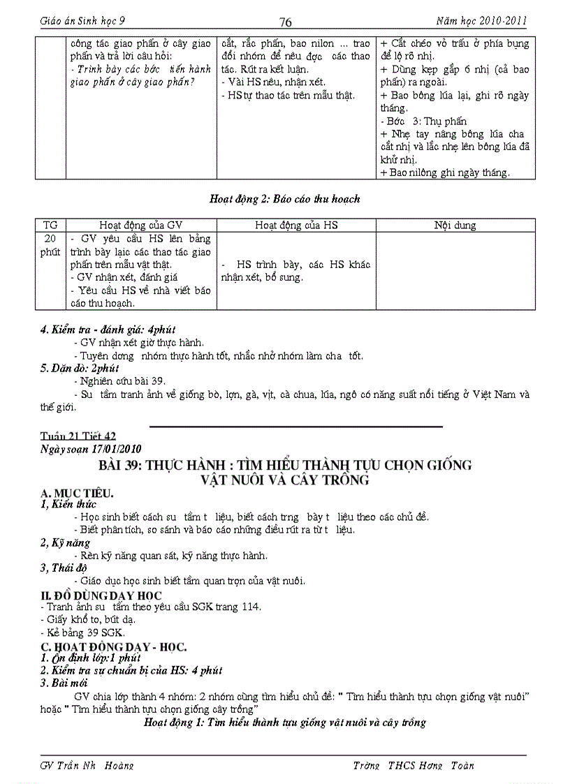 image for page Giáo an Sinh 9 Có Chuẩn KT KN