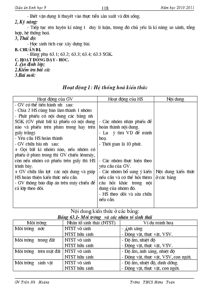 image for page Giáo an Sinh 9 Có Chuẩn KT KN