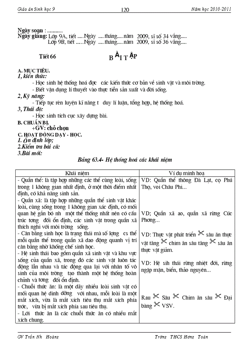 image for page Giáo an Sinh 9 Có Chuẩn KT KN