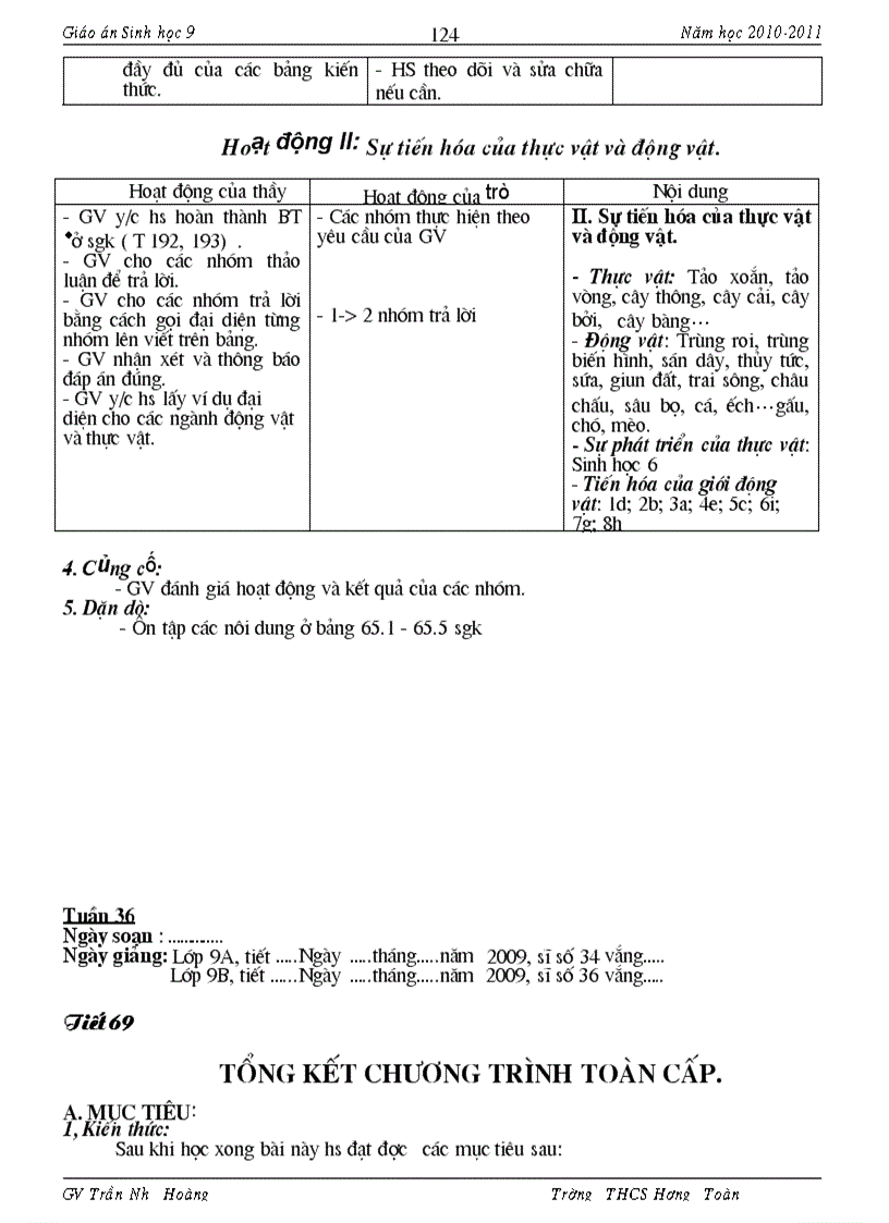 image for page Giáo an Sinh 9 Có Chuẩn KT KN
