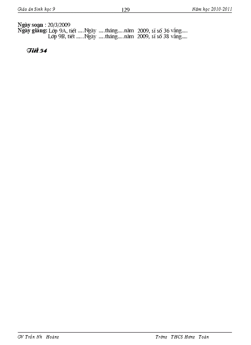 image for page Giáo an Sinh 9 Có Chuẩn KT KN