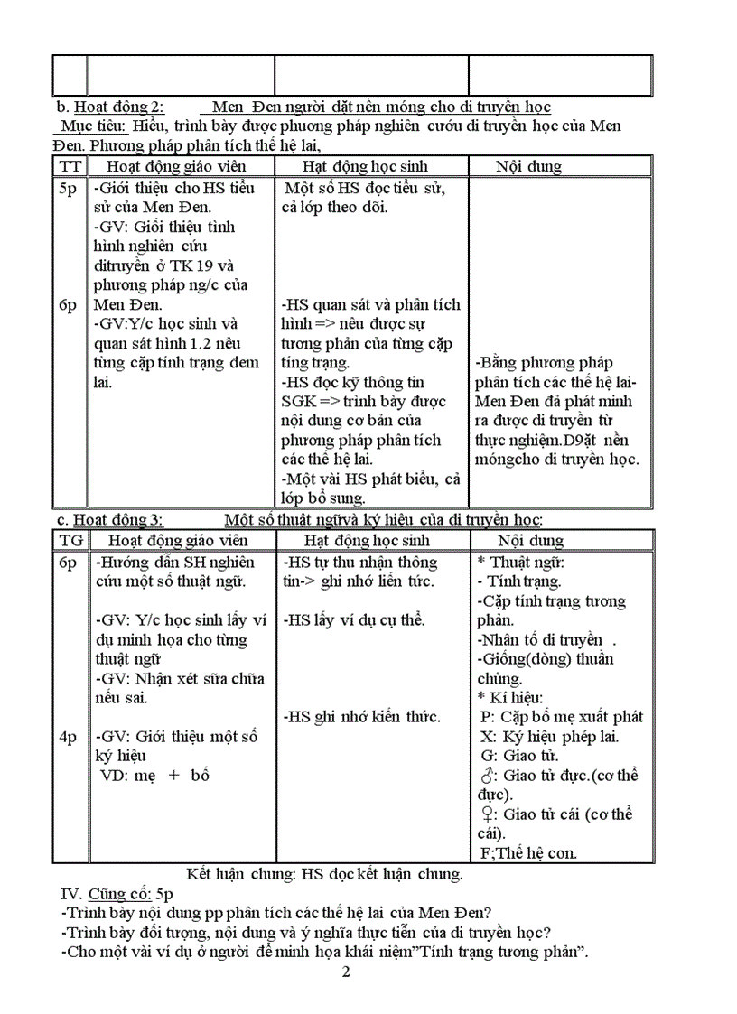 Giáo án sinh 9 cực hay 10 11