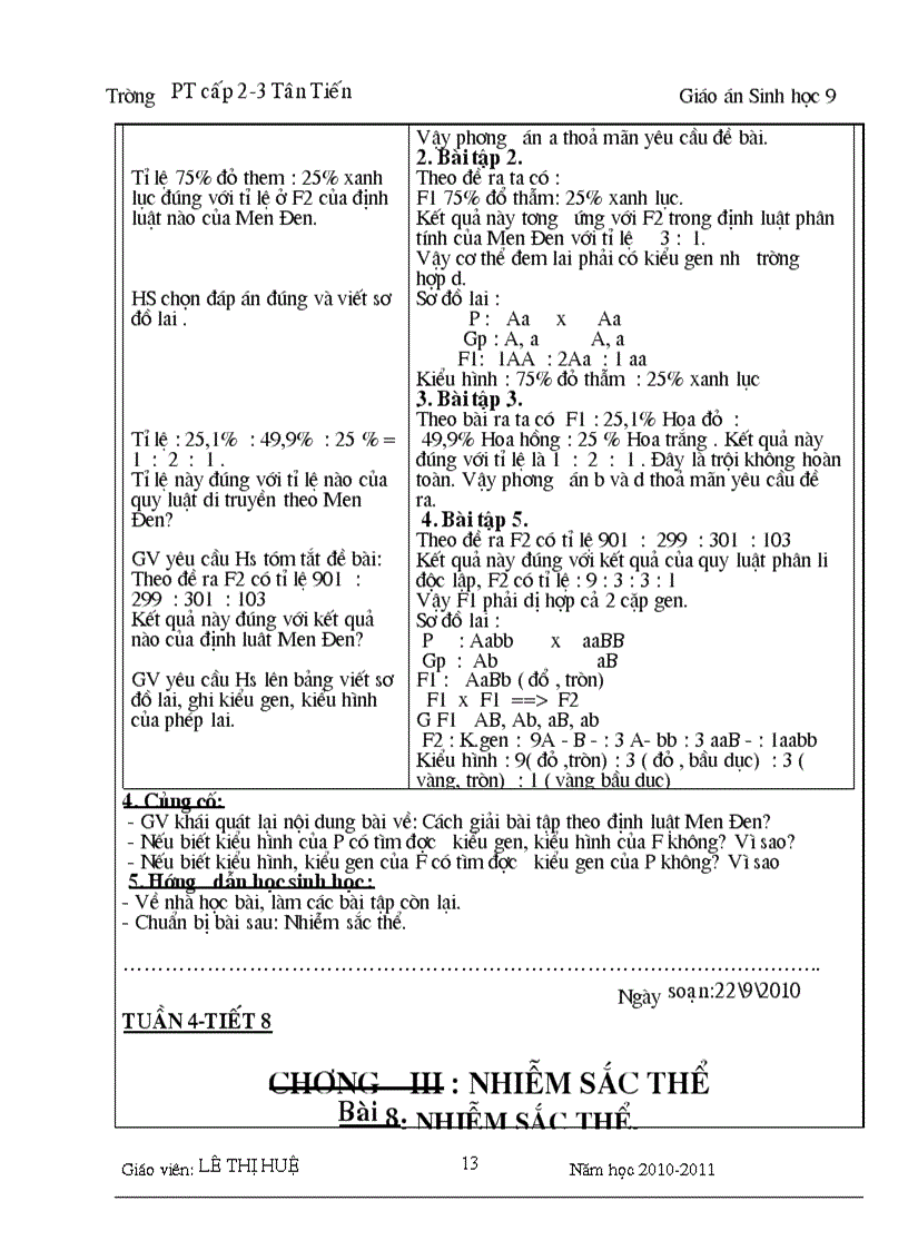 image for page Giáo án sinh 9 đãchỉnh sửa năm 2011