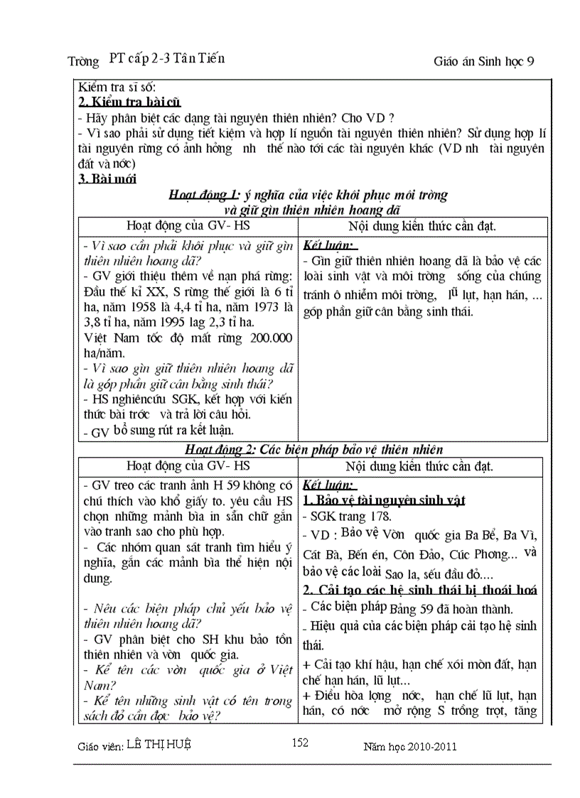 image for page Giáo án sinh 9 đãchỉnh sửa năm 2011