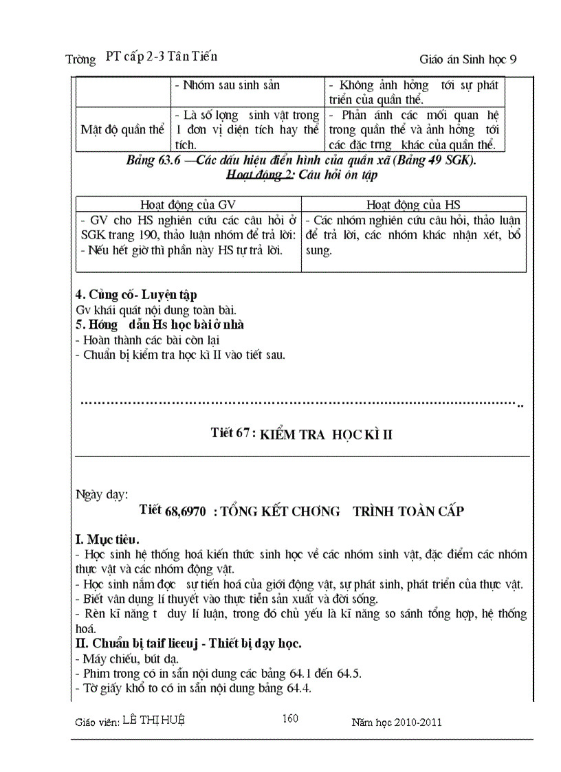 image for page Giáo án sinh 9 đãchỉnh sửa năm 2011