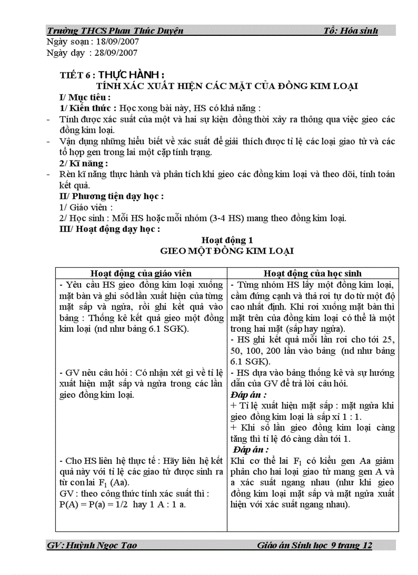 image for page Giao an sinh 9 dâỳ đủ 2009 2010