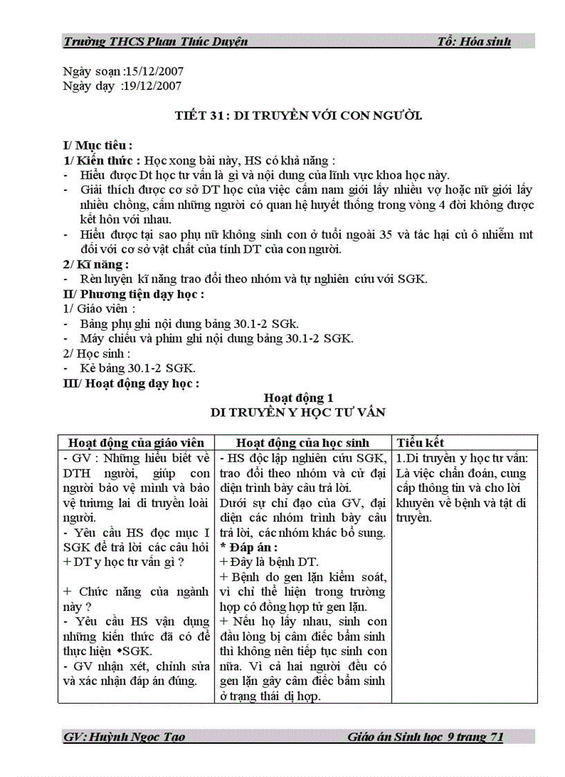 image for page Giao an sinh 9 dâỳ đủ 2009 2010