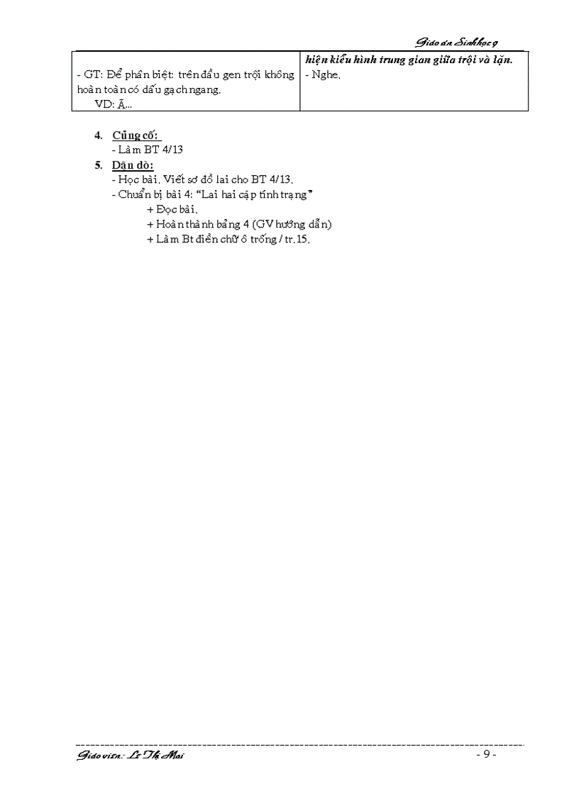 image for page Giáo án Sinh 9 HKI 2 cột k cần chỉnh sửa