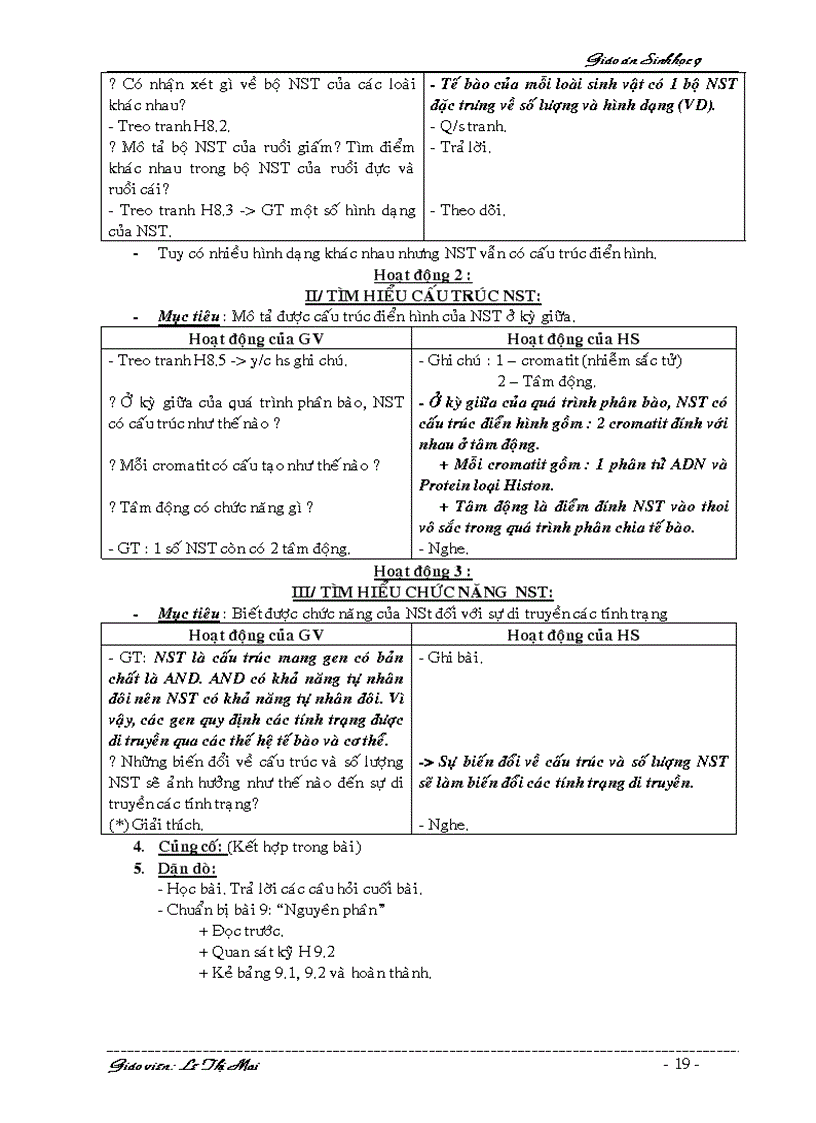 image for page Giáo án Sinh 9 HKI 2 cột k cần chỉnh sửa
