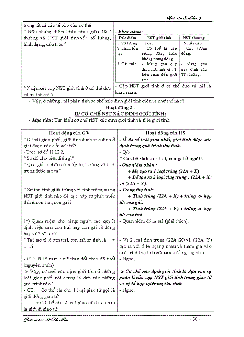 image for page Giáo án Sinh 9 HKI 2 cột k cần chỉnh sửa
