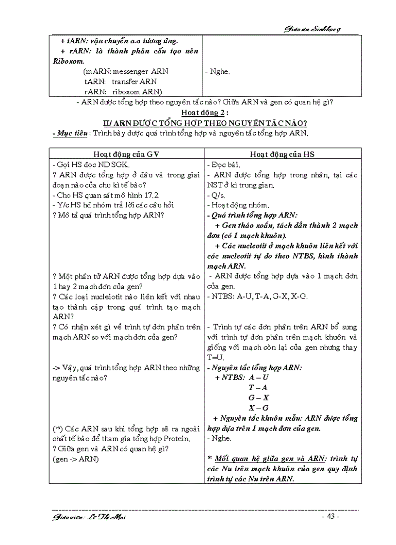 image for page Giáo án Sinh 9 HKI 2 cột k cần chỉnh sửa