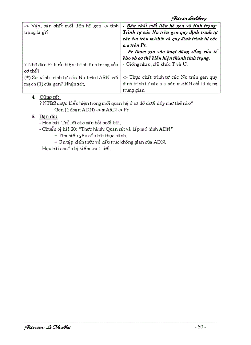 image for page Giáo án Sinh 9 HKI 2 cột k cần chỉnh sửa