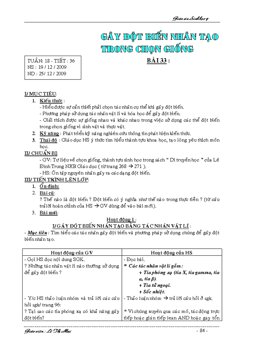 image for page Giáo án Sinh 9 HKI 2 cột k cần chỉnh sửa