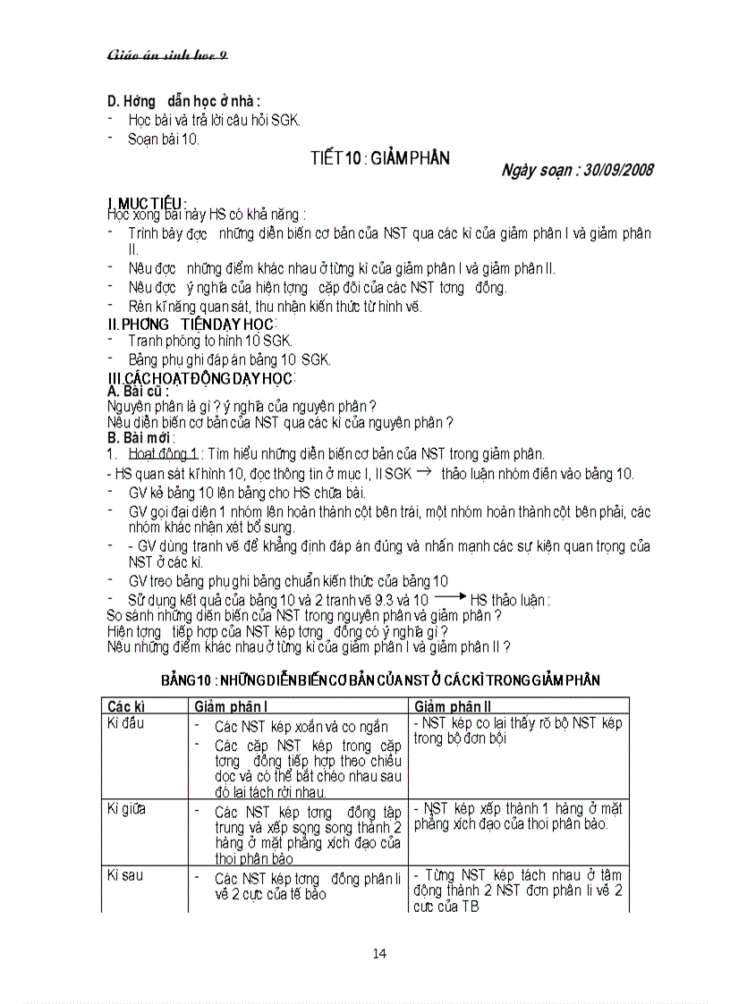 image for page Giáo án sinh 9 năm học 2010 2011