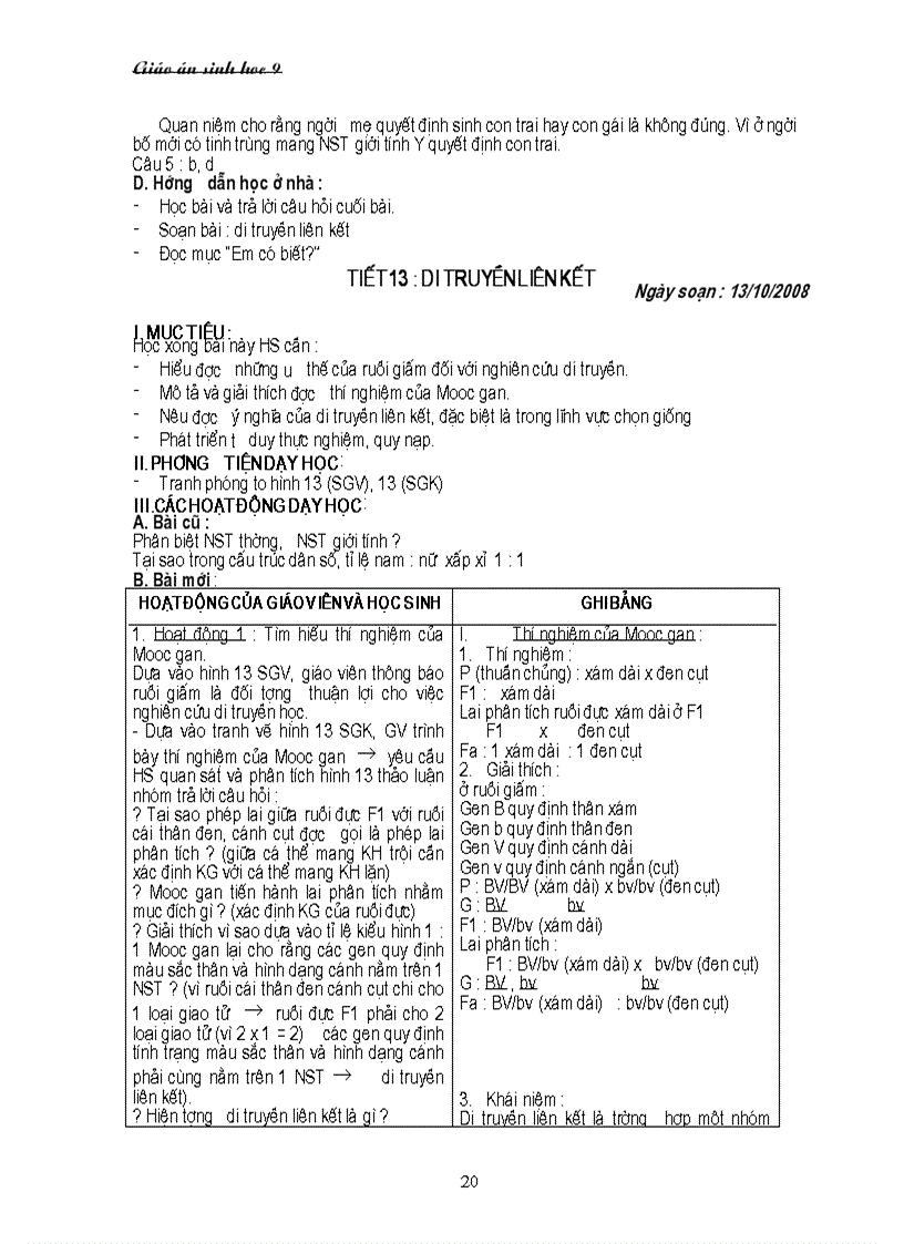 image for page Giáo án sinh 9 năm học 2010 2011