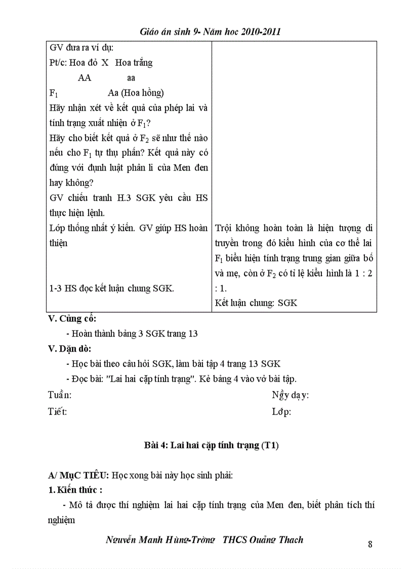 image for page Giao an Sinh 9 Theo chuan kien thuc ky nang