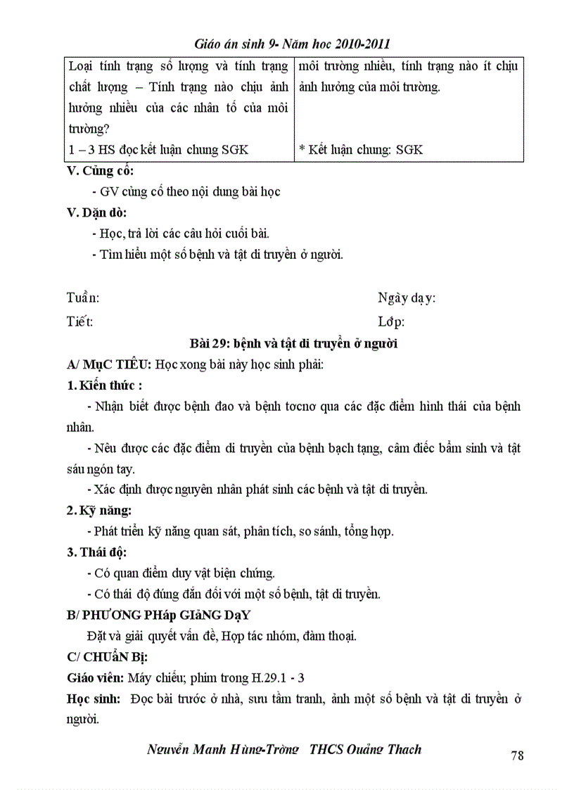 image for page Giao an Sinh 9 Theo chuan kien thuc ky nang