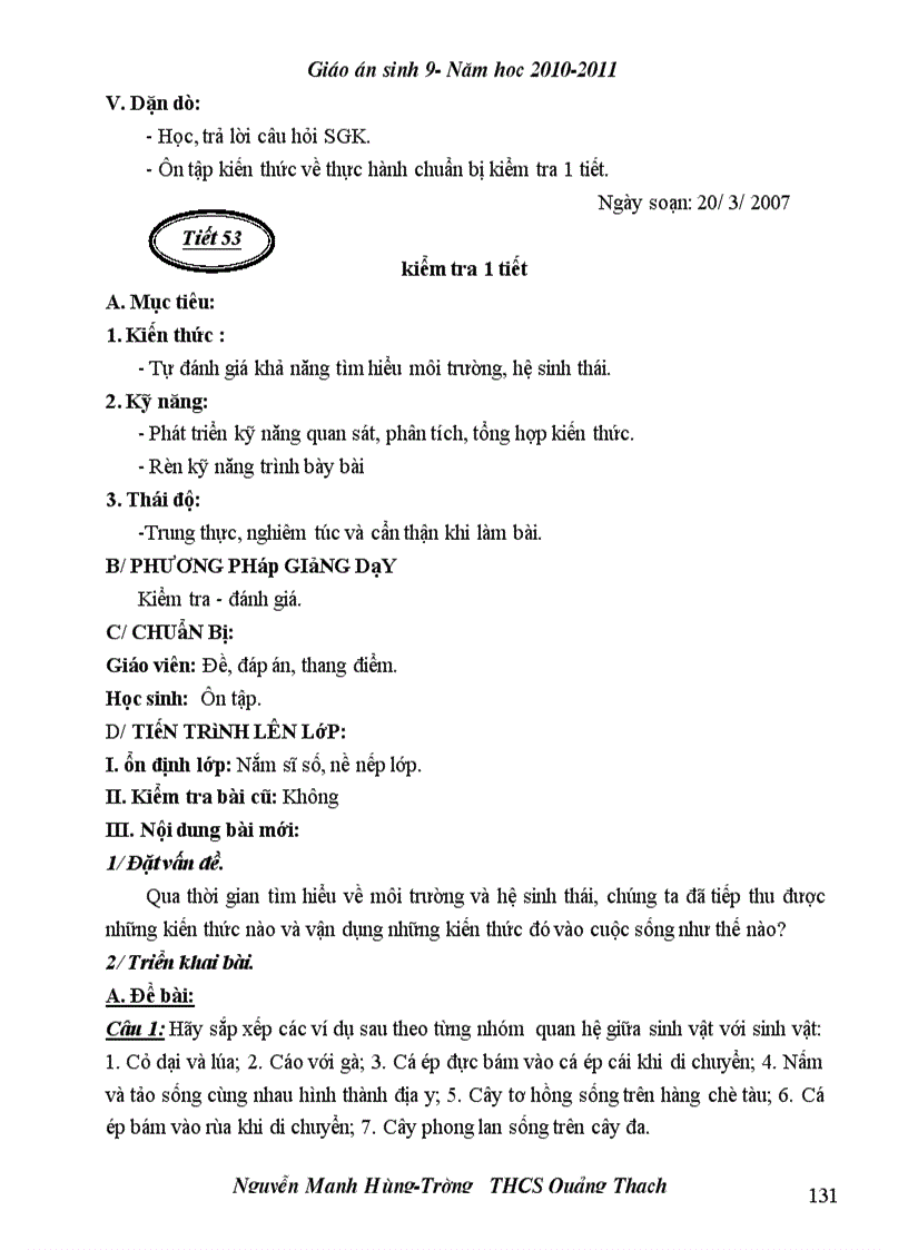 image for page Giao an Sinh 9 Theo chuan kien thuc ky nang