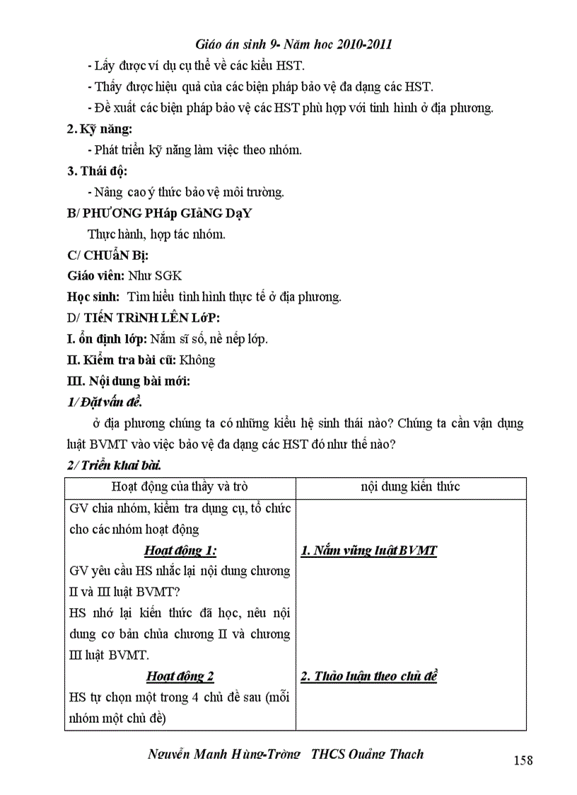 image for page Giao an Sinh 9 Theo chuan kien thuc ky nang