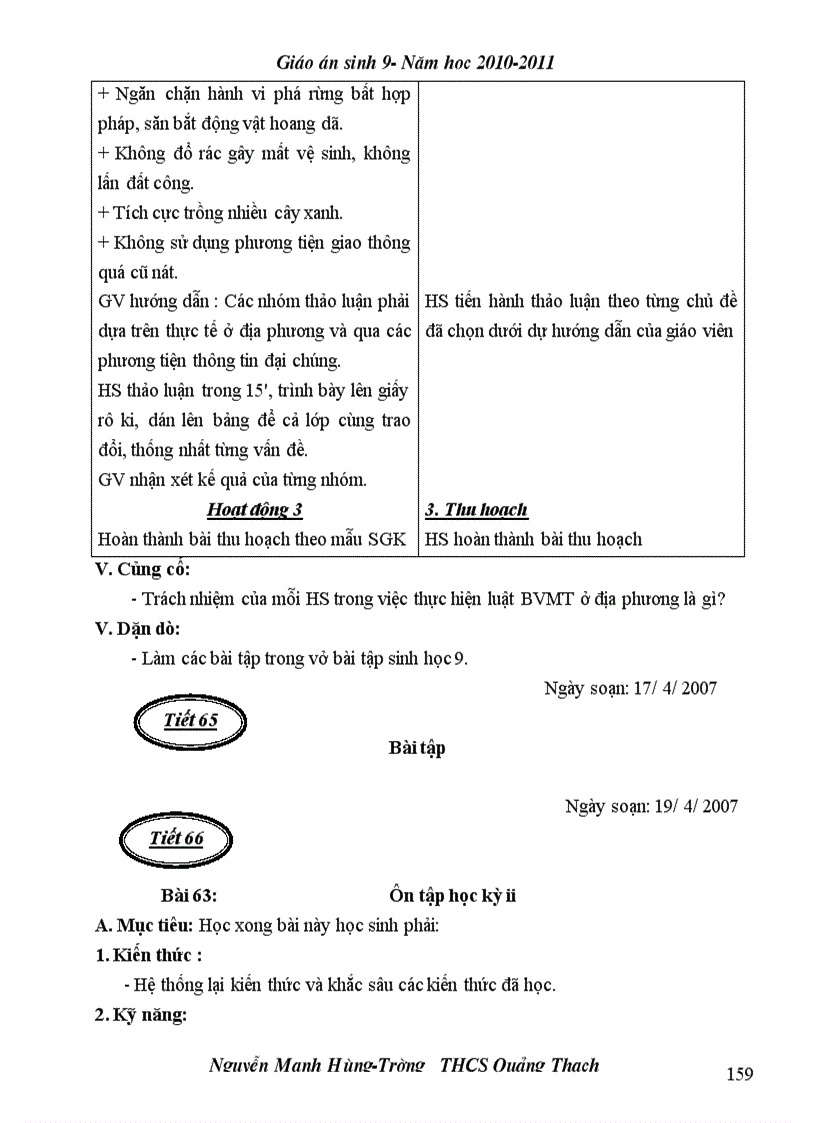 image for page Giao an Sinh 9 Theo chuan kien thuc ky nang