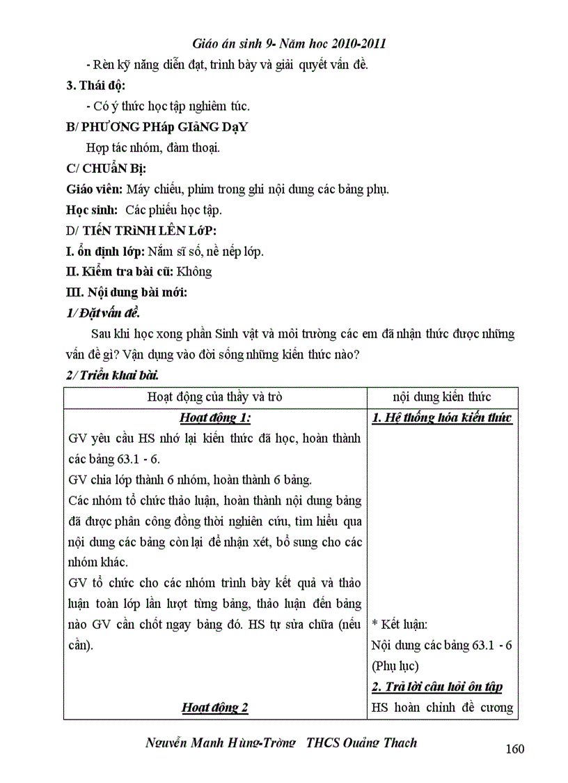 image for page Giao an Sinh 9 Theo chuan kien thuc ky nang