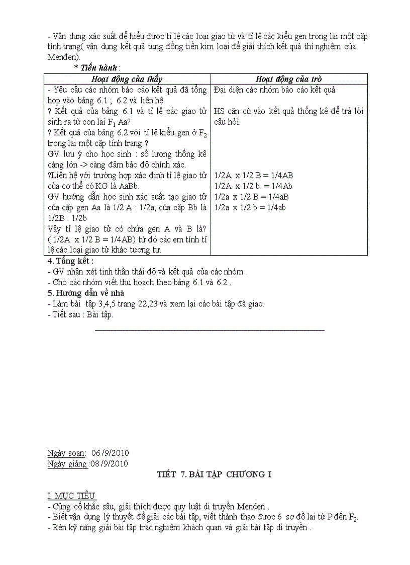 image for page Giáo án Sinh 9 tiết 1 đến 9