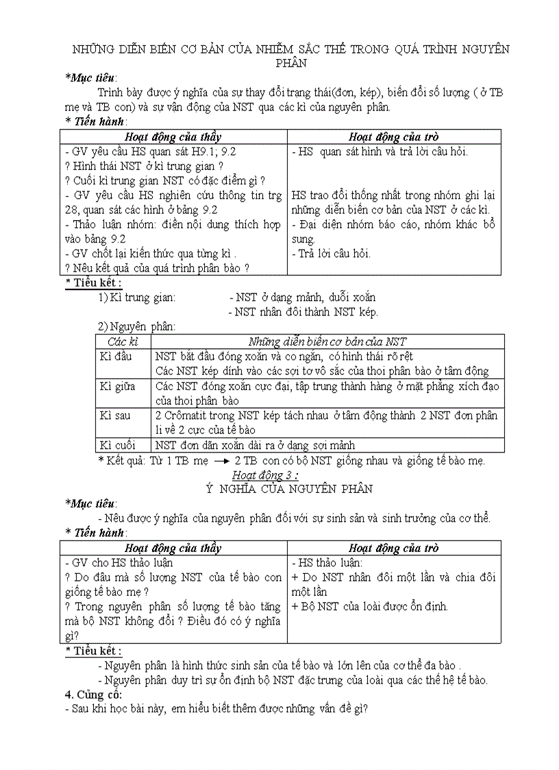 image for page Giáo án Sinh 9 tiết 1 đến 9