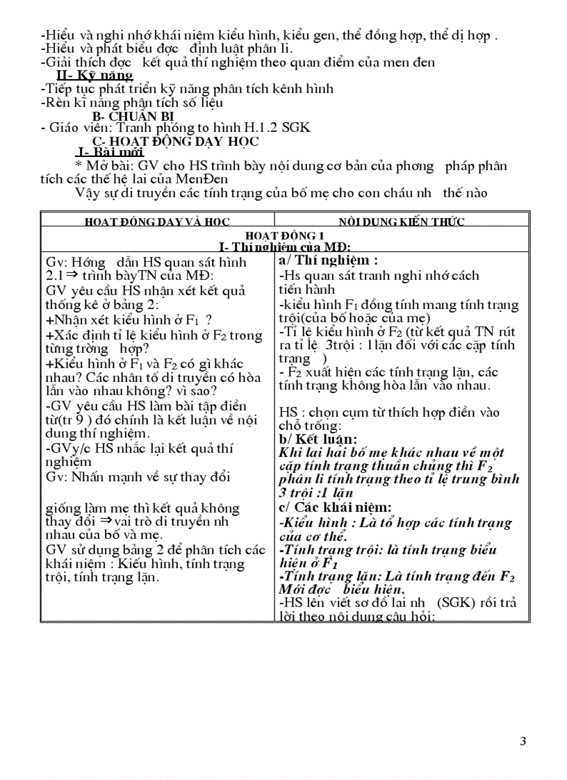 image for page Giáo án sinh 9 tiết 1 đến tiết 66