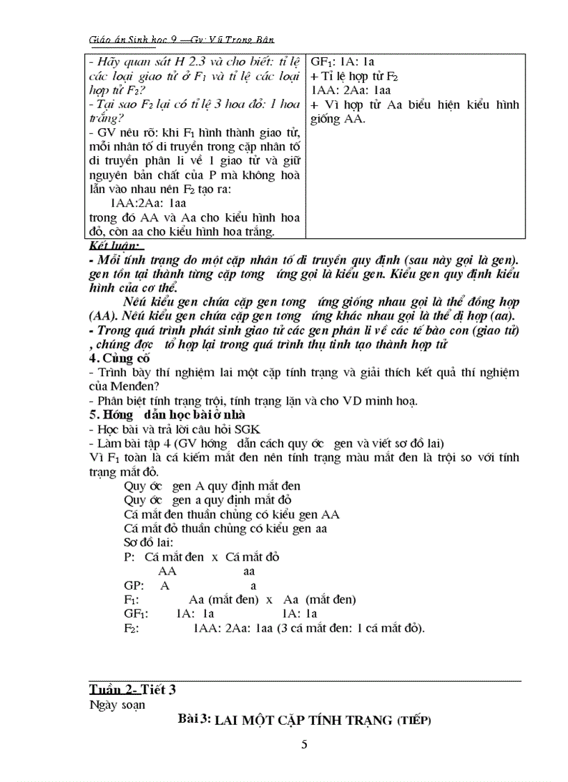 image for page Giáo án sinh 9 trọn bộ Bân