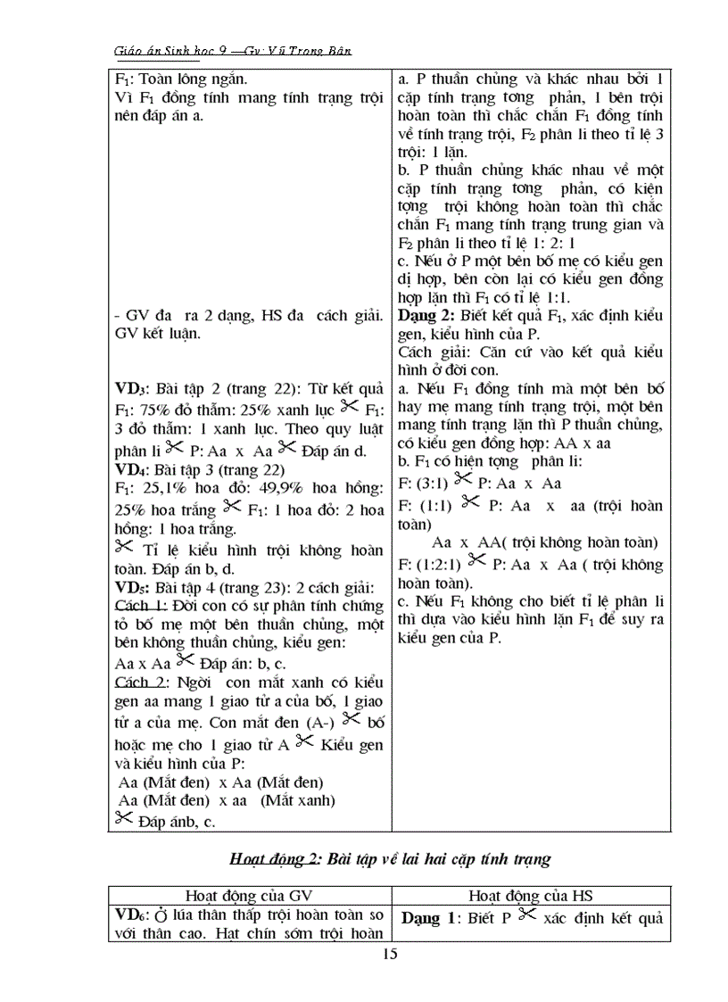 image for page Giáo án sinh 9 trọn bộ Bân