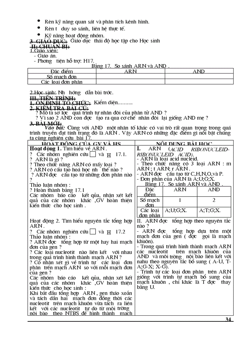 image for page GIÁO ÁN SINH 9 Tuấn 1 đến hết tuần 19