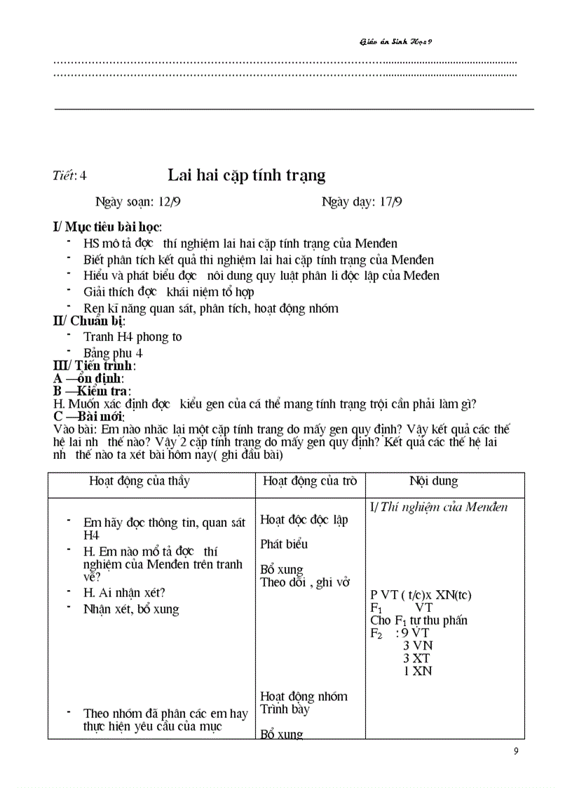 image for page Giáo án sinh cực hay