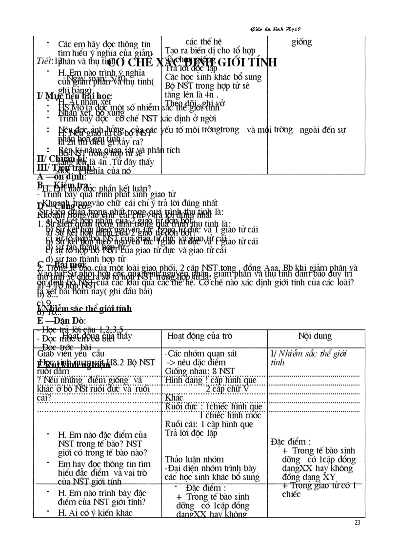 image for page Giáo án sinh cực hay