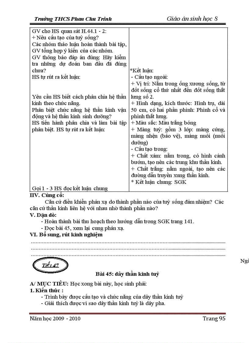 image for page Giao an sinh hoc 8 tron bo